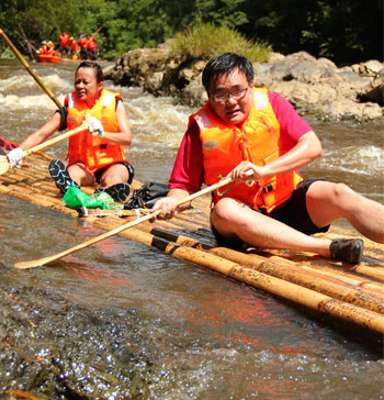 Bamboo Rafting in Kuching